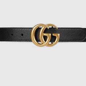 Gucci CHILDREN'S LEATHER DOUBLE G BELT size Medium